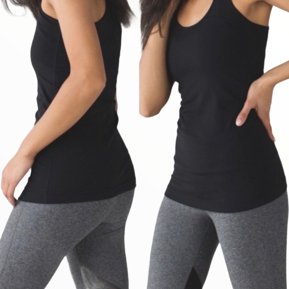 Gap Body Black Racerback Tank Top Built In Shelf Bra M